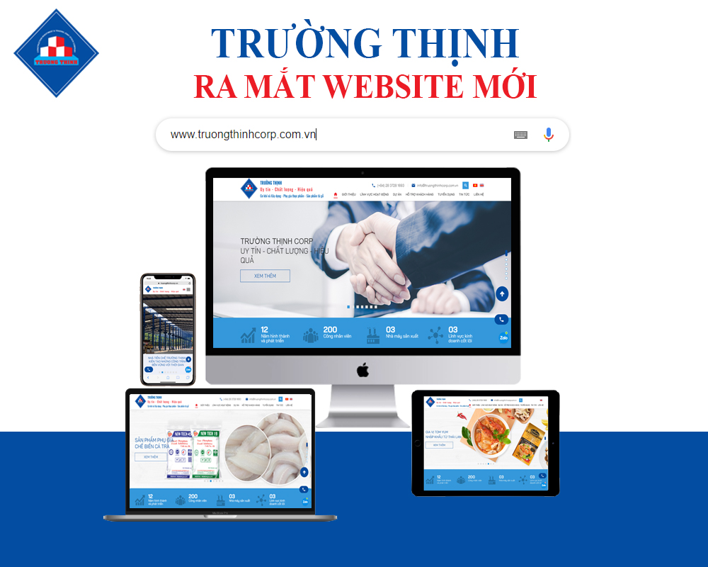 TRƯỜNG THỊNH CHÍNH THỨC RA MẮT DIỆN MẠO WEBSITE MỚI.