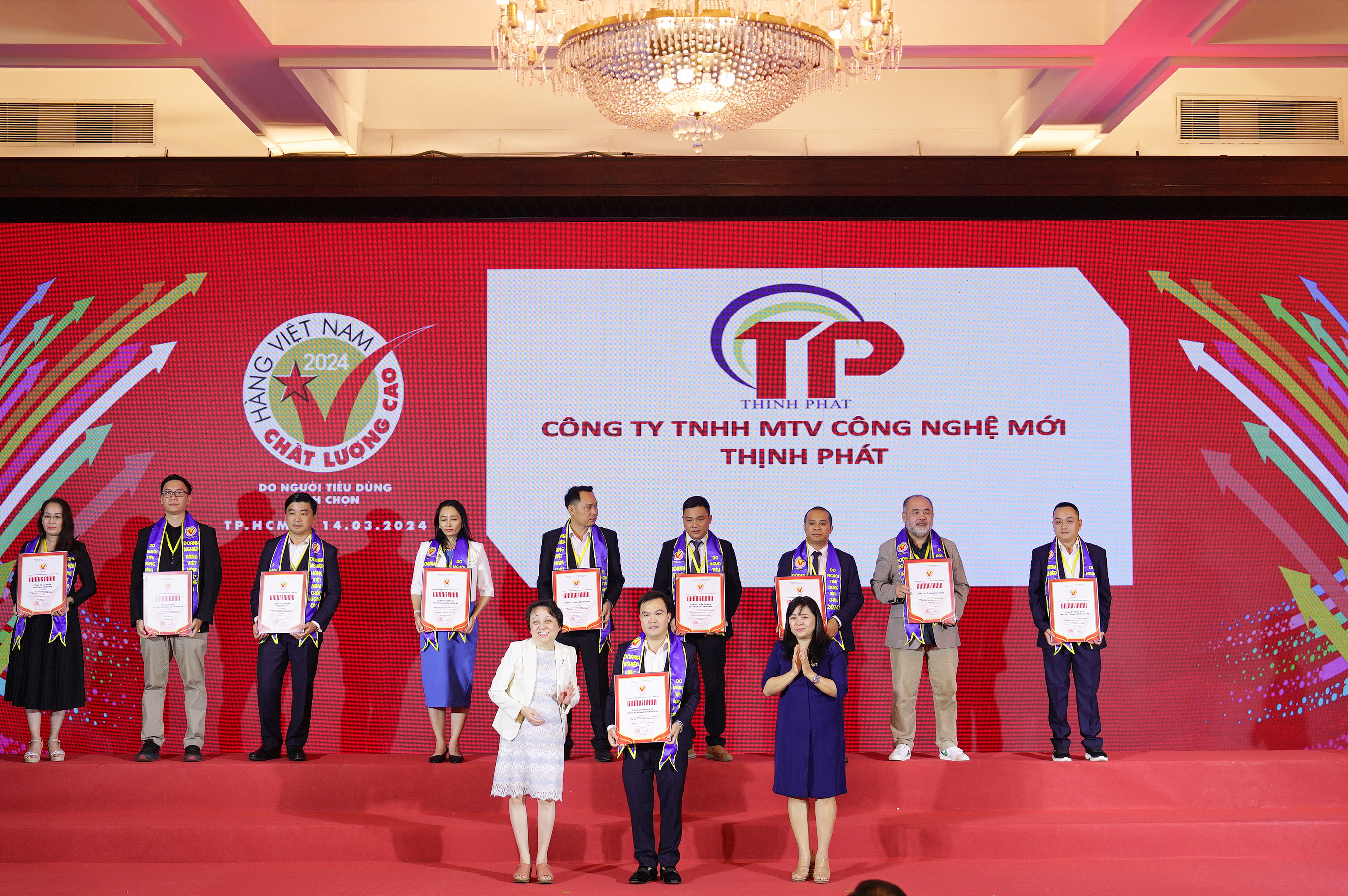 Công ty TNHH MTV CNM Thịnh Phát vinh dự nhận danh hiệu hàng Việt Nam chất lượng cao 2024