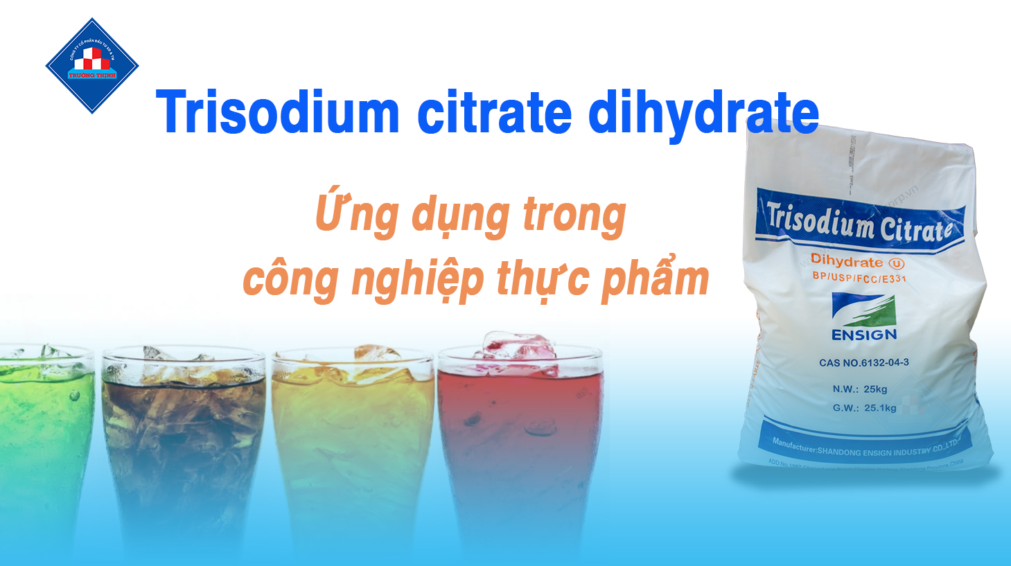 Ứng dụng của Trisodium citrate dihydrate trong công nghiệp thực phẩm