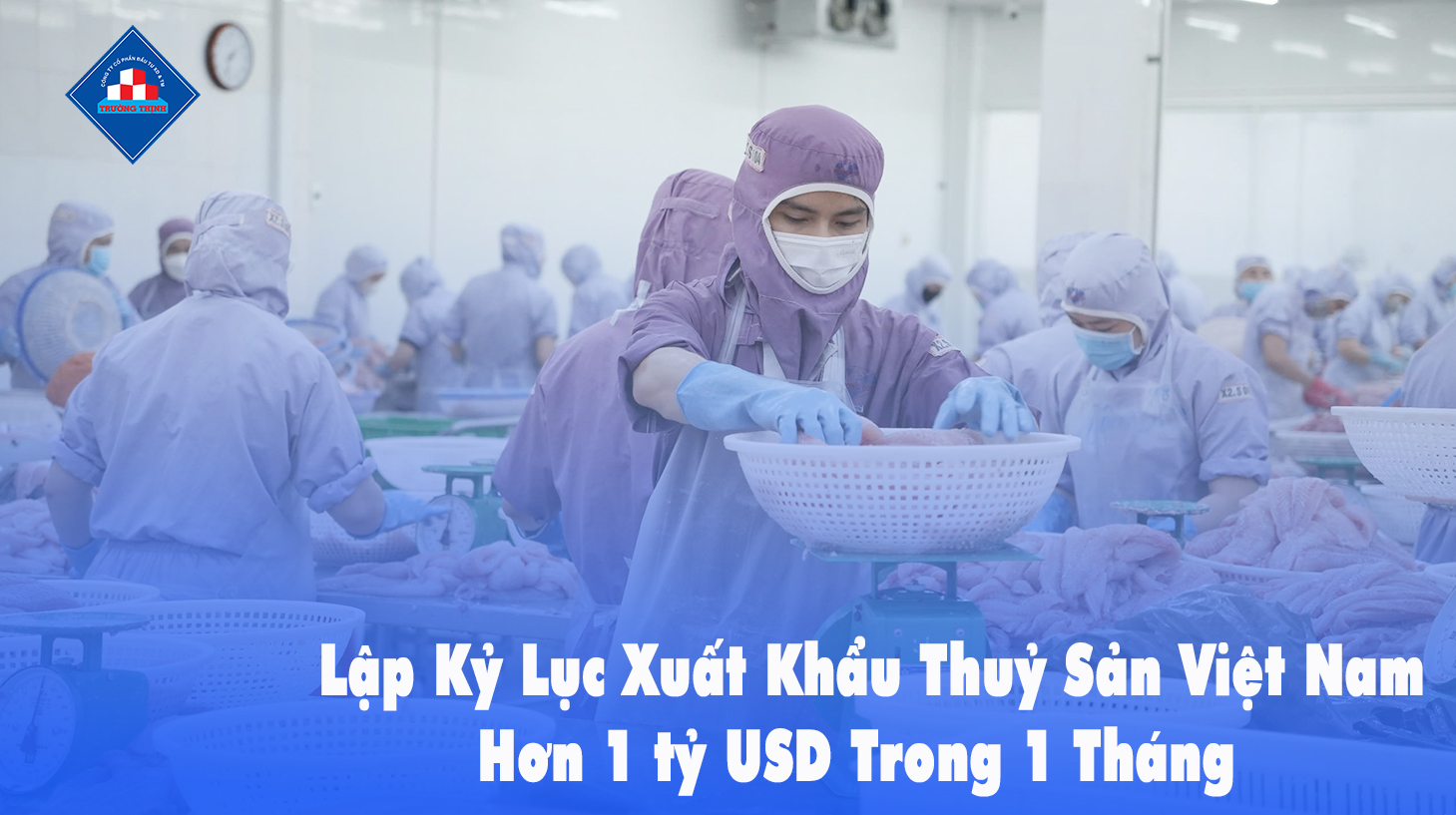 Lập Kỷ Lục Xuất Khẩu Thuỷ Sản Việt Nam Hơn 1 tỷ USD Trong 1 Tháng