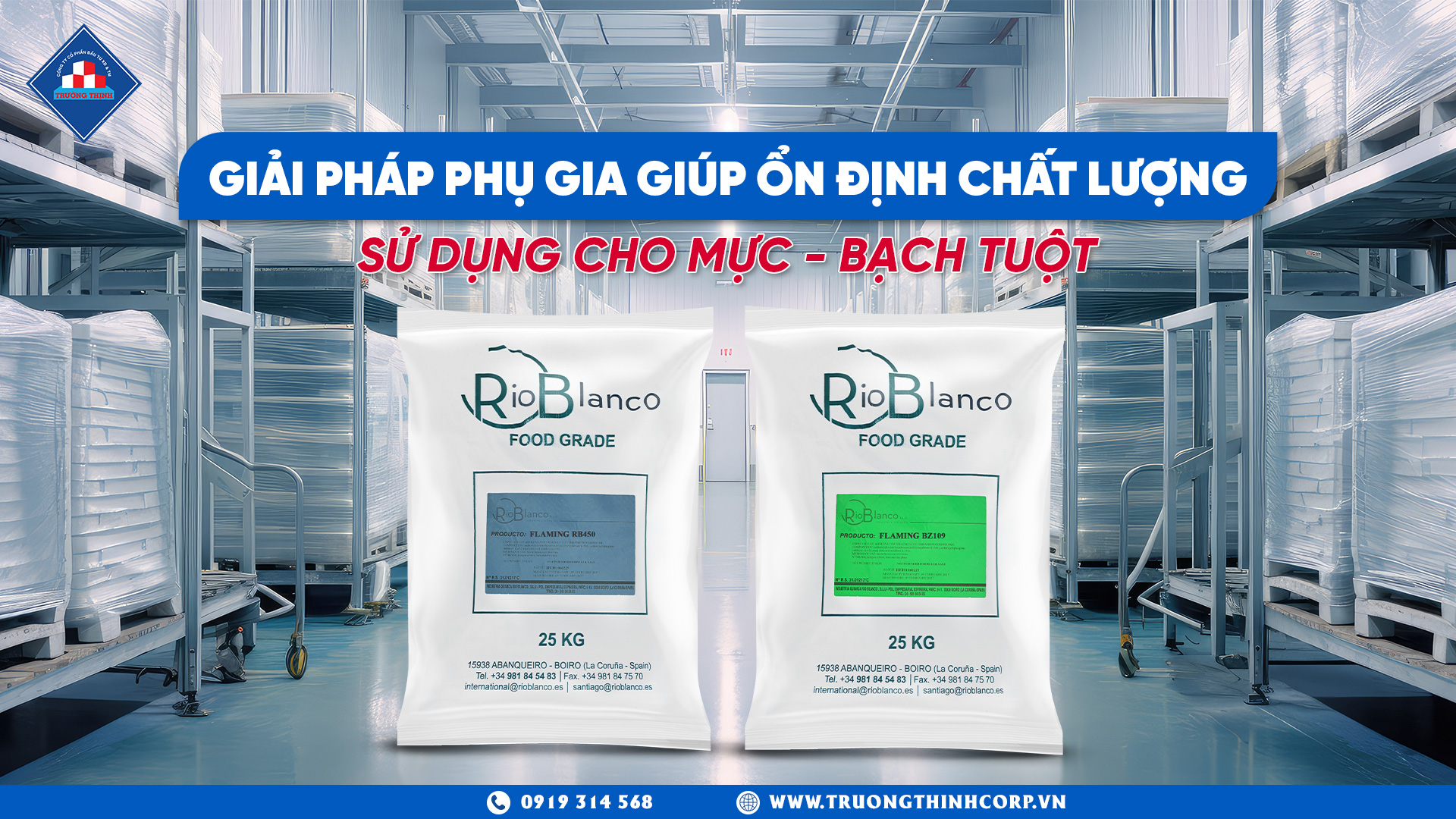 Giải pháp phụ gia giúp ổn định chất lượng mực, bạch tuộc trong quá trình lưu kho