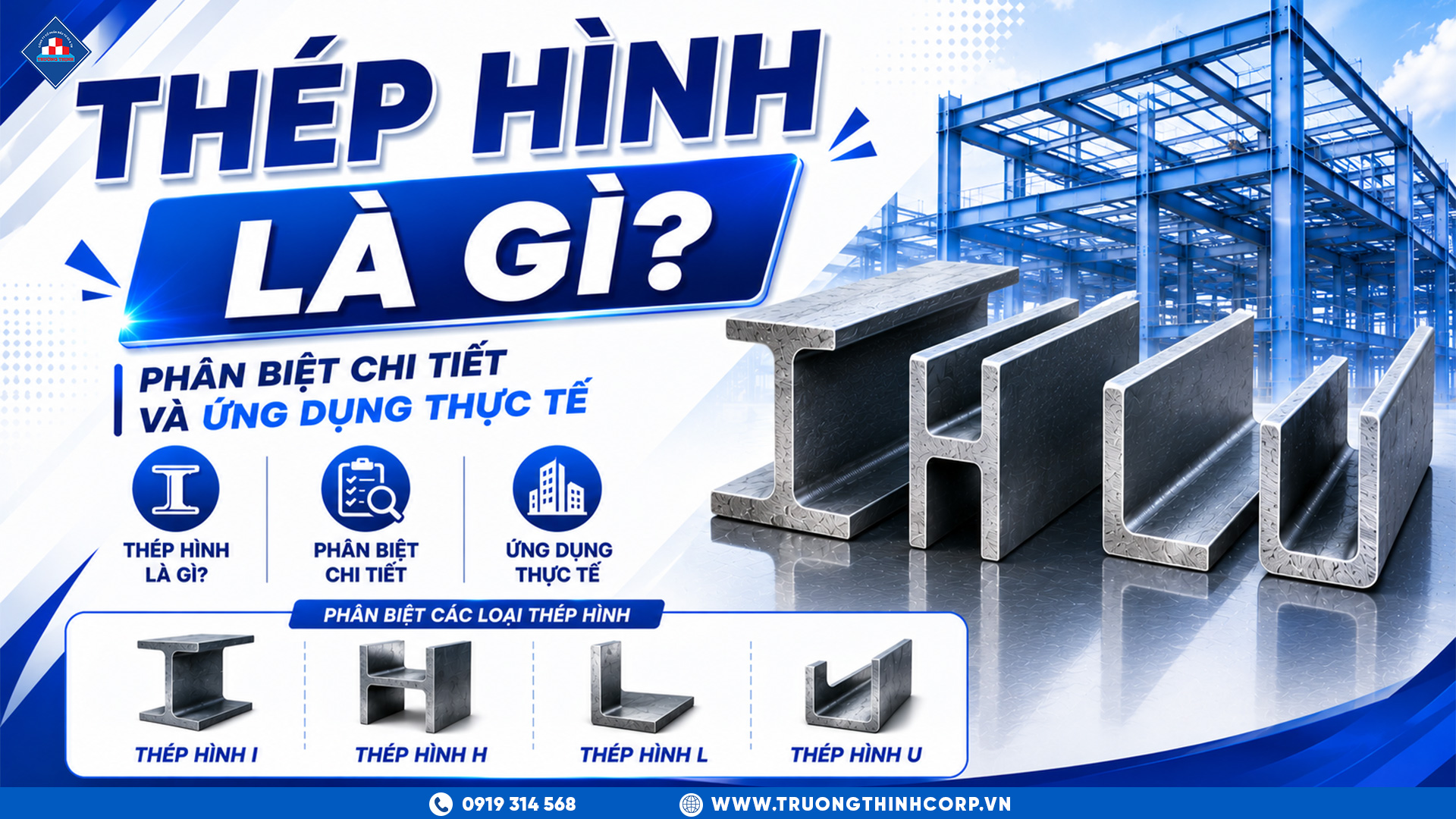 Thép Hình H, I, U, V Là Gì? Phân Biệt Chi Tiết Và Ứng Dụng Thực Tế