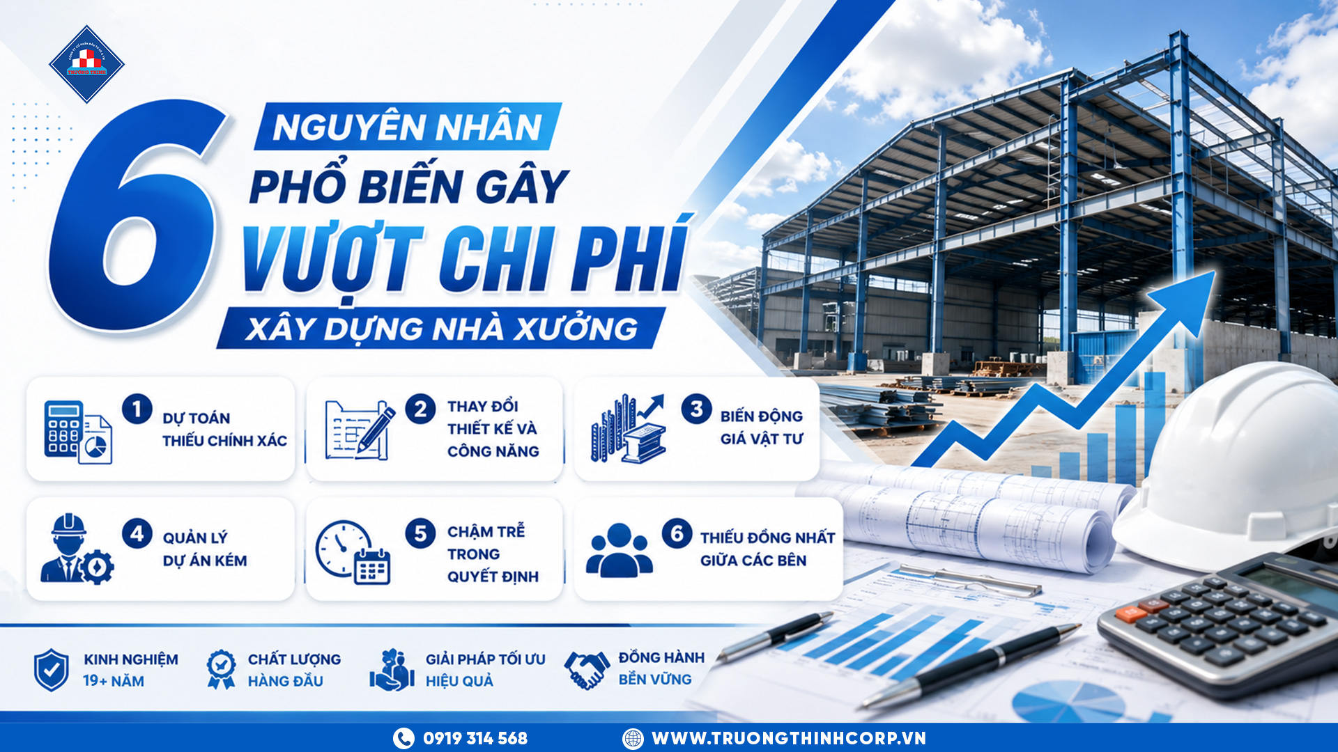 6 Nguyên Nhân Phổ Biến Gây Vượt Chi Phí Xây Dựng Nhà Xưởng