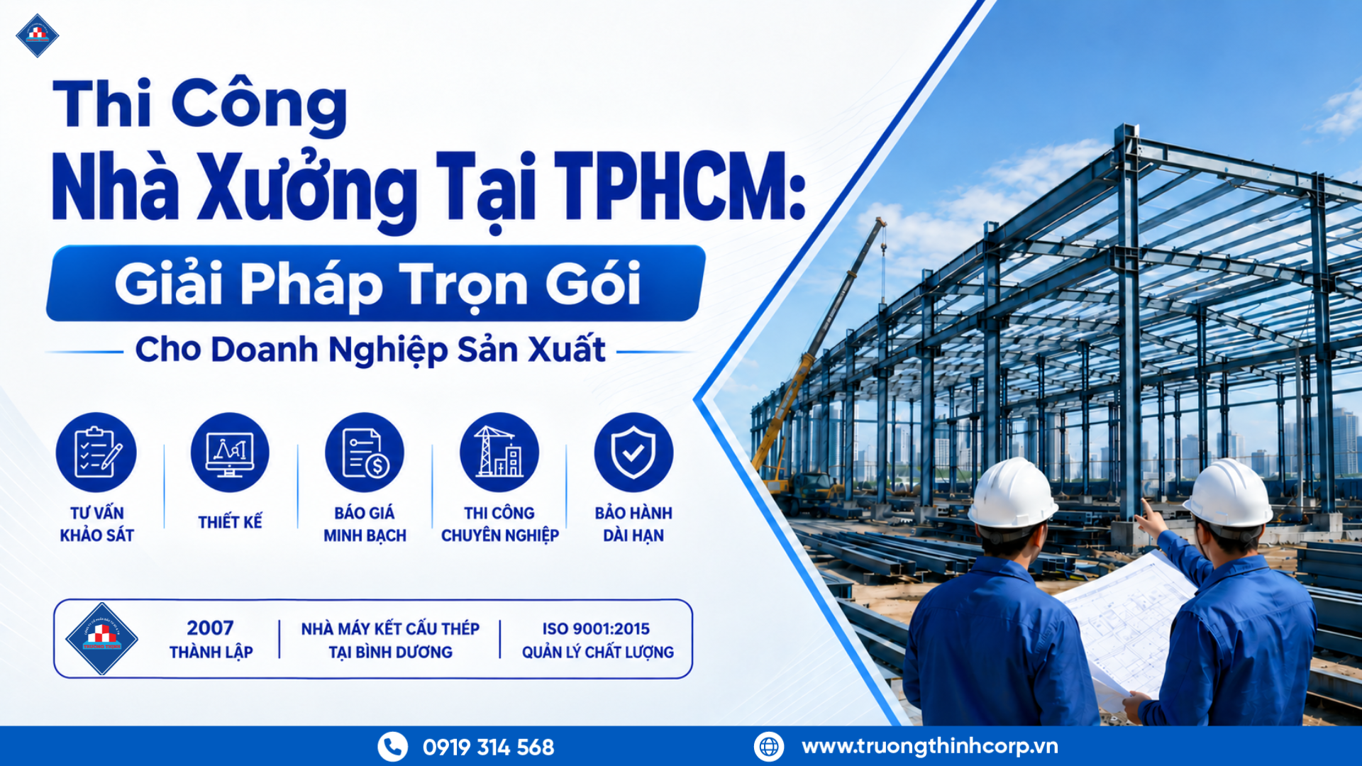 Thi Công Nhà Xưởng Tại TPHCM: Giải Pháp Trọn Gói Cho Doanh Nghiệp Sản Xuất