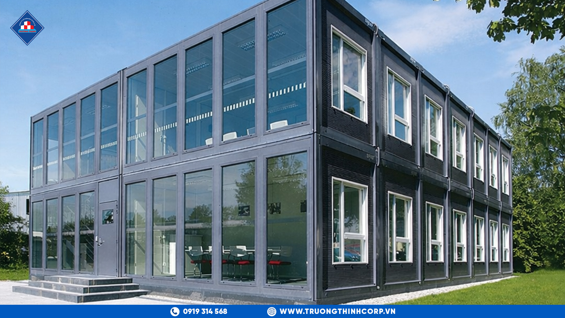 Nhà Thép Tiền Chế 2 Tầng Sản Xuất Nhẹ Kết Hợp Văn Phòng Điều Hành