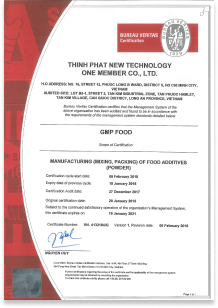 GMP Food Certification
